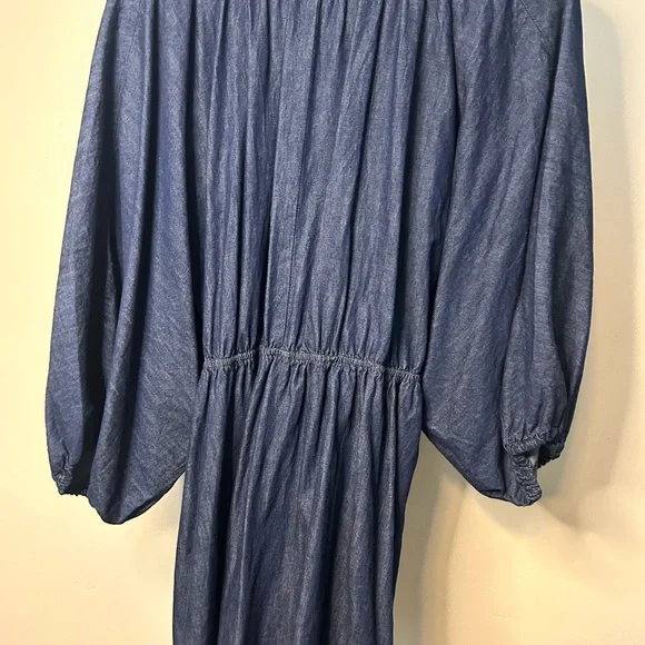 NWOT Free People Denim Mini Dress - Picture 4 of 4